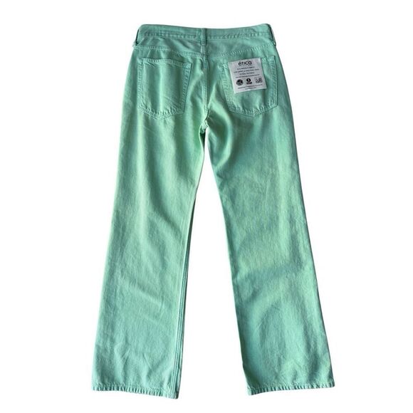 Ética Amis Relaxed Boot Cut Jeans in Dusty Aqua Size 28 - Picture 8 of 13